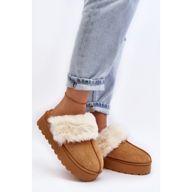 Bottes de neige pour femmes sur la plateforme Camel Phiniopis brun 2