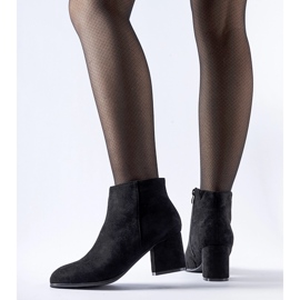 Bottines à talons bas noires Mapleview le noir 1