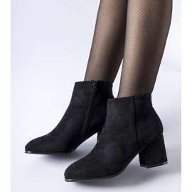 Bottines à talons bas noires Mapleview le noir 2