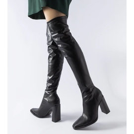 Bottes classiques noires à talons hauts de Faubourg 1