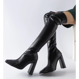 Bottes classiques noires à talons hauts de Faubourg le noir 2