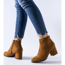 Bottines à talons bas marron Mapleview brun 2