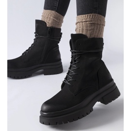 Bottines Vadnais noires à bout usé le noir 2