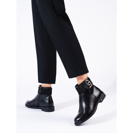 W. Potocki Bottines basses noires à talon plat de Potocki le noir 4