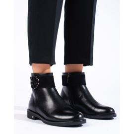 W. Potocki Bottines basses noires à talon plat de Potocki le noir 5