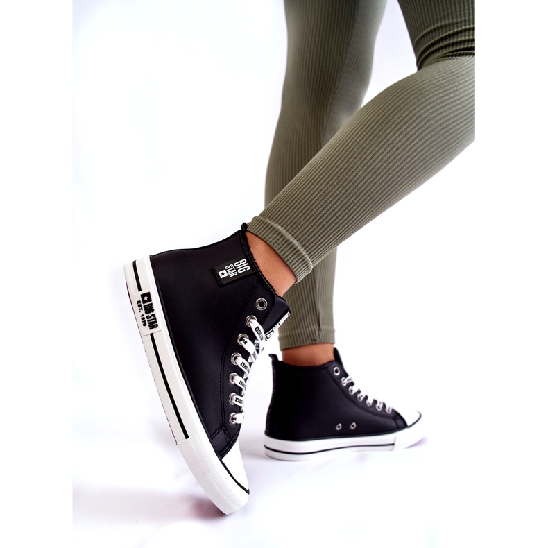 Baskets Classiques Hautes Isolées Big Star KK274598 Noir le noir 3