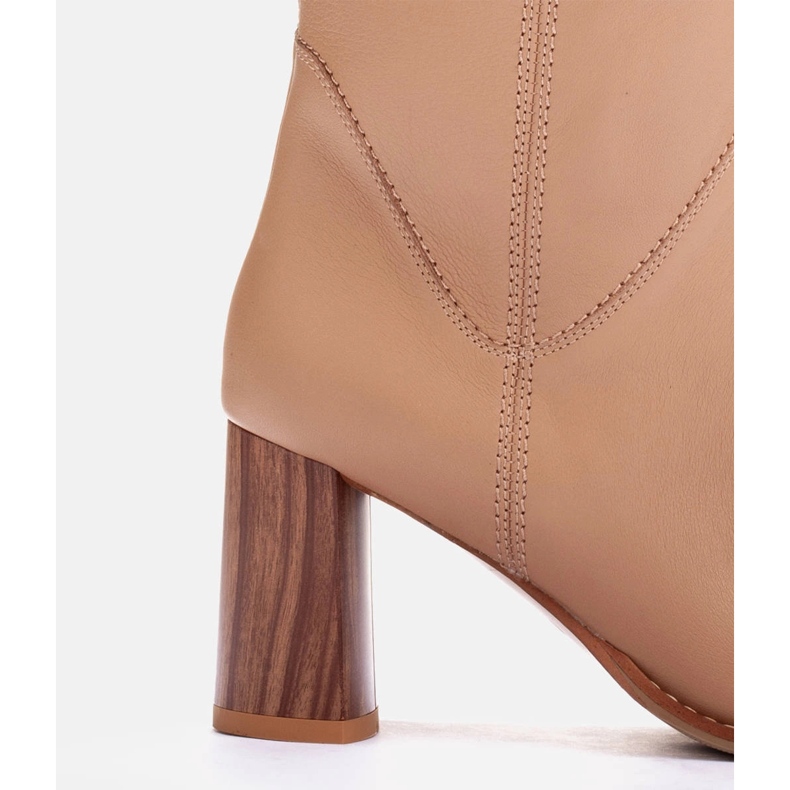 Marco Shoes Bottes à talons hauts beige 1