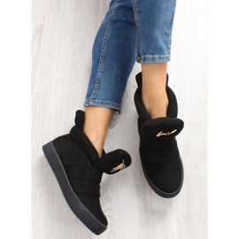 Baskets en daim noir GF-jx29 le noir 6