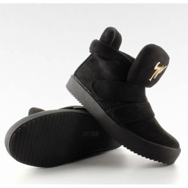 Baskets en daim noir GF-jx29 le noir 3