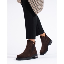 W. Potocki Bottines Chelsea marron pour femme Potocki brun 1