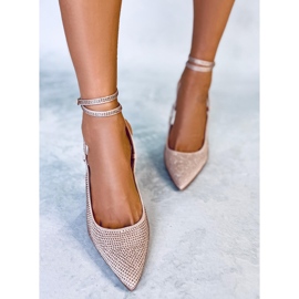 Épingles attachées avec des pierres Bonnie Nude rose 1 Épingles attachées avec des pierres Bonnie Nude rose 1