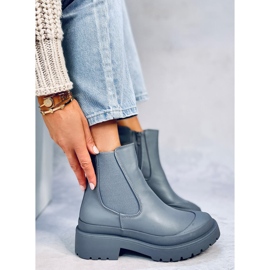 Bottines jodhpur Carey LT.BLUE bleu 2