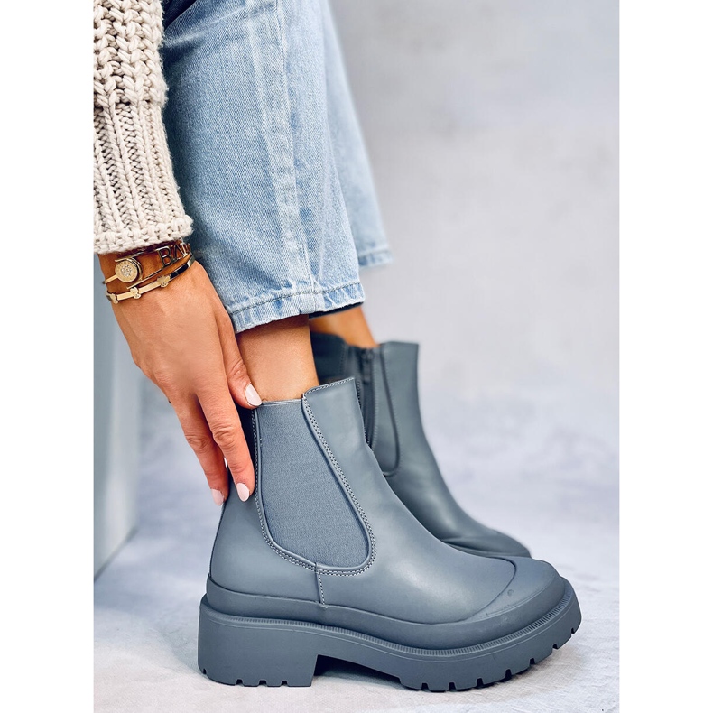 Bottines jodhpur Carey LT.BLUE bleu 2