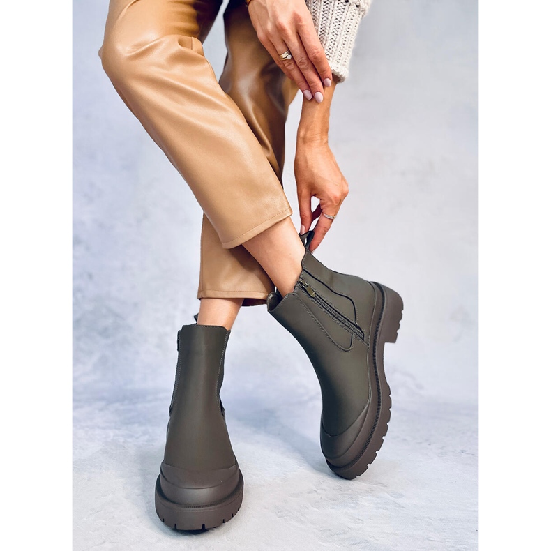 Bottines Jodhpur Carey Vert 1