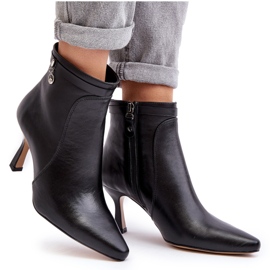 Bottines Femme En Cuir Maciejka 06301-01 Noir le noir 11