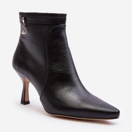 Bottines Femme En Cuir Maciejka 06301-01 Noir le noir 3