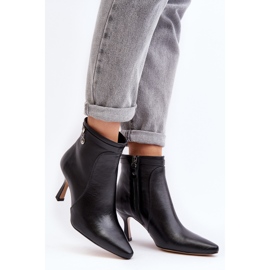 Bottines Femme En Cuir Maciejka 06301-01 Noir le noir 4