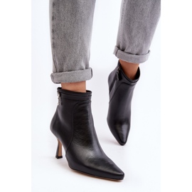 Bottines Femme En Cuir Maciejka 06301-01 Noir le noir 7