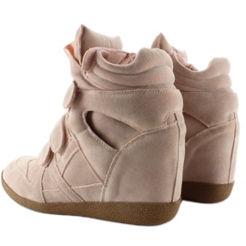 Baskets en daim rose JT19 2