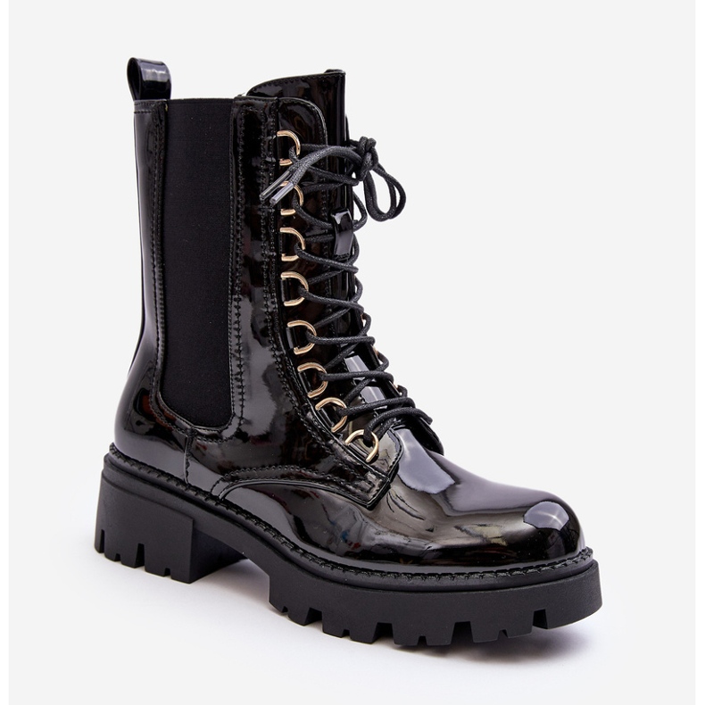 Bottes de travail brevetées Charmea noires pour femmes le noir 1