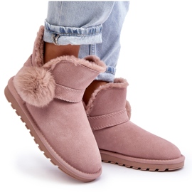 Bottes de neige en daim avec découpes pour femmes, rose Eraclio 9