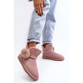 Bottes de neige en daim avec découpes pour femmes, rose Eraclio 5