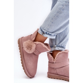 Bottes de neige en daim avec découpes pour femmes, rose Eraclio 6