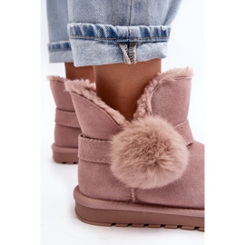 Bottes de neige en daim avec découpes pour femmes, rose Eraclio 8