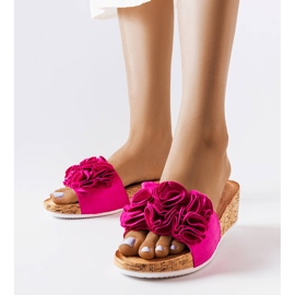 Sandales compensées roses d'Estella 1