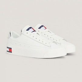 Chaussures Tommy Hilfiger Vulc Lealther Plat Lc M EN0EN02284YBL blanc 1