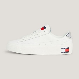 Chaussures Tommy Hilfiger Vulc Lealther Plat Lc M EN0EN02284YBL blanche 4