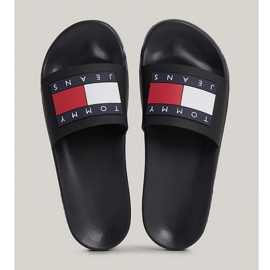 Tongs Tommy Hilfiger Flag Pool Slide Ess W EN0EN02115BDS le noir 2