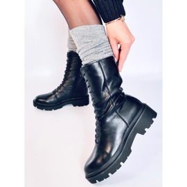 Bottines à lacets Heap Nero le noir 3