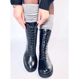 Bottines à lacets Heap Nero le noir 2
