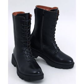 Bottines à lacets Heap Nero noir 1