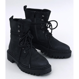 Bottines à lacets avec protecteur Simmo Black le noir 1