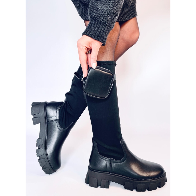 Bottes Aytes noires avec pochette le noir 1
