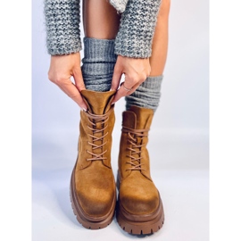 Bottines trappeur avec protection Desfor Camel brun 3
