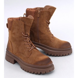Bottines trappeur avec protection Desfor Camel brun 1