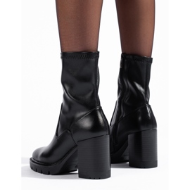 W. Potocki Bottines noires élégantes pour femmes de Potocki le noir 1