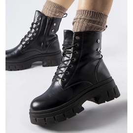 Chaussures de travail noires avec une semelle Melicucca plus épaisse le noir 2