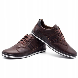 Polbut Chaussures casual homme 1801 marron foncé brun 2