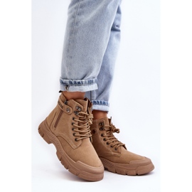 Bottines Femme En Daim Isolées Beige Jailina 8