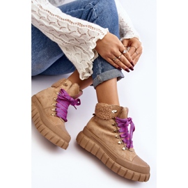 Bottes de trappeur isolées Ralotta marron sur semelle épaisse brun 2