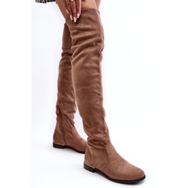 Super Me Bottines plates Bikka beiges pour femmes 2