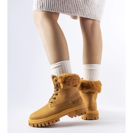 Bottines Albert marron avec fourrure décorative brun 1