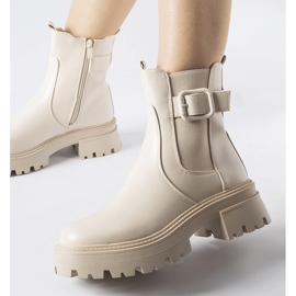 Bottines isolées beiges avec boucle Casola 1