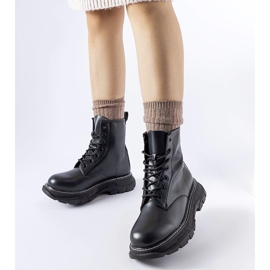 Chaussures de travail noires à semelle massive Borsano le noir 1