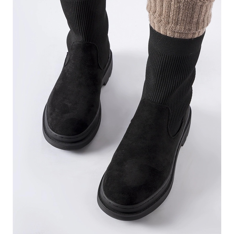 Bottes chaussettes massives noires de Hawkins le noir 1 Bottes chaussettes massives noires de Hawkins le noir 1