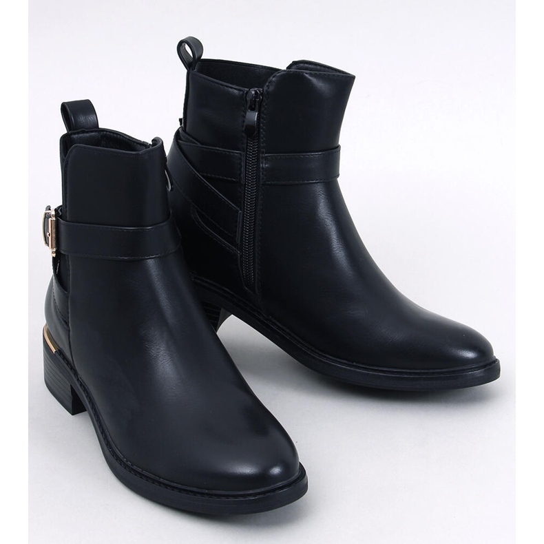 Bottines Chelsea classiques avec boucle, Cowans Noir 1